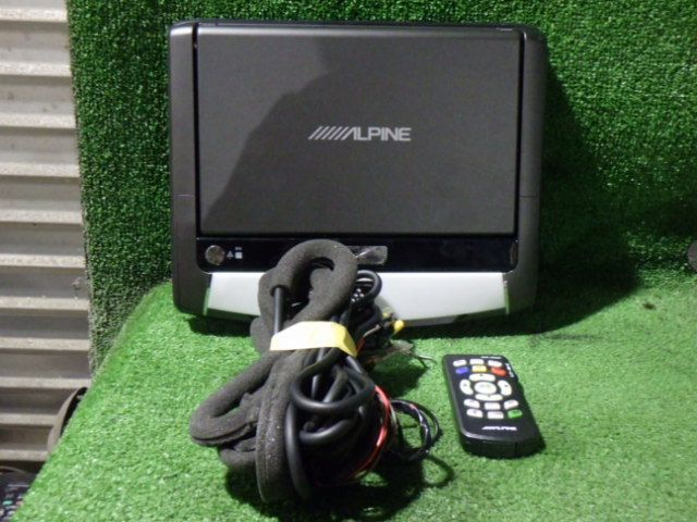 N2412-13　アルパイン　PCX-R3300B　10.2インチフリップダウンモニター　リモコンセット