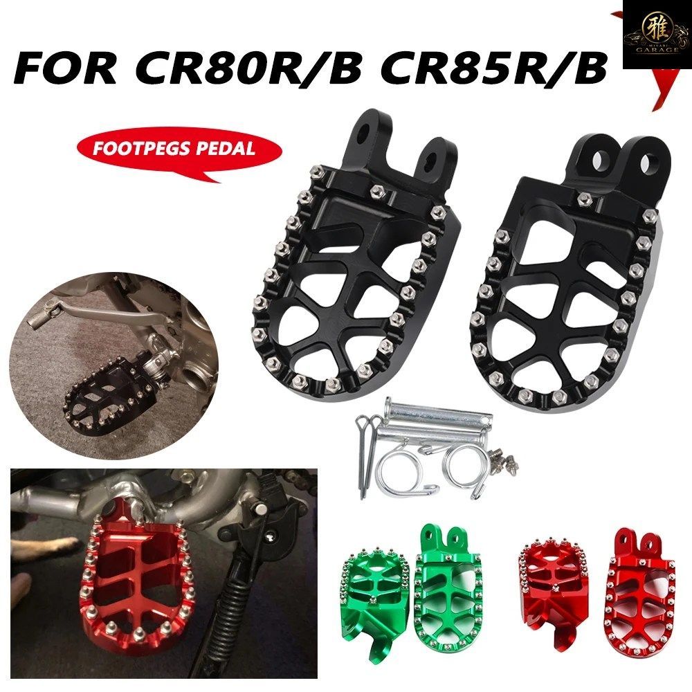 HONDA CR80R CR80RB CR 80R 80RB 1996-2002 CR85R CR85RB CR 85R 2003 -2007 FOOTREST FOOTPEGS FOOT PEGS REST PEDAL