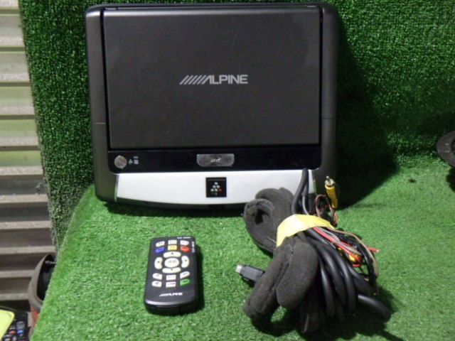 N2412-14　アルパイン　PCX-R3300B　10.2インチフリップダウンモニター　リモコンセット
