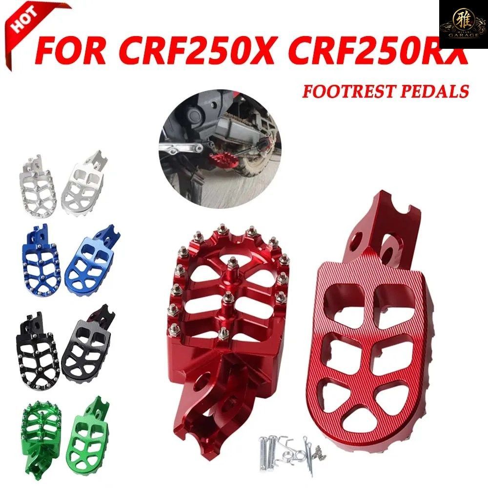 HONDA CRF250X CRF250RX CRF 250RX 250X 250 RX 2022 MOTORCYCLE FOOTREST FOOTPEGS FOOT PEGS PEDALS PLATE FOOT RESTS