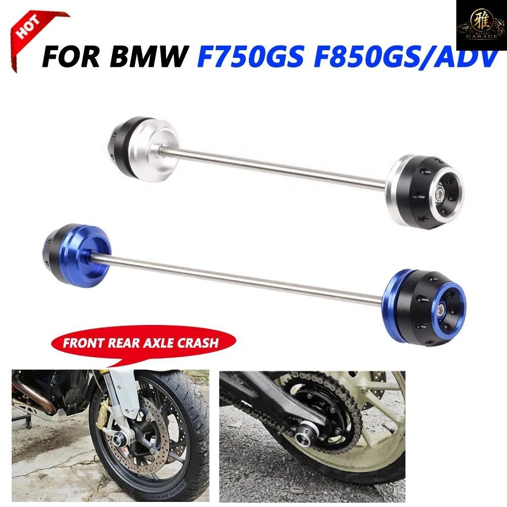 BMW F750GS F850GS F850GS ADVENTURE ADV MOTORCYCLE REAR FRONT AXLE FORK CRASH SLIDERS WHEEL PROTECTOR
