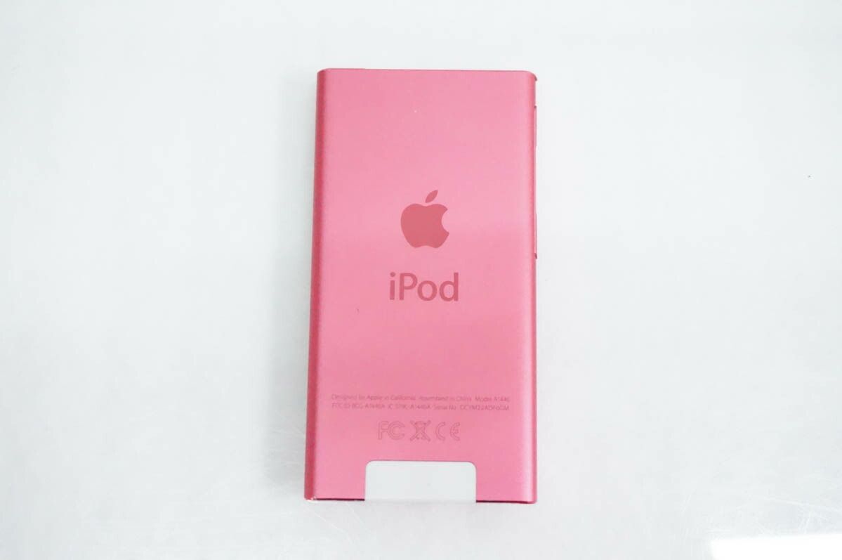 家電1【中古】Appleアップル 第7世代 iPod nano 16GB ピンク MD475J