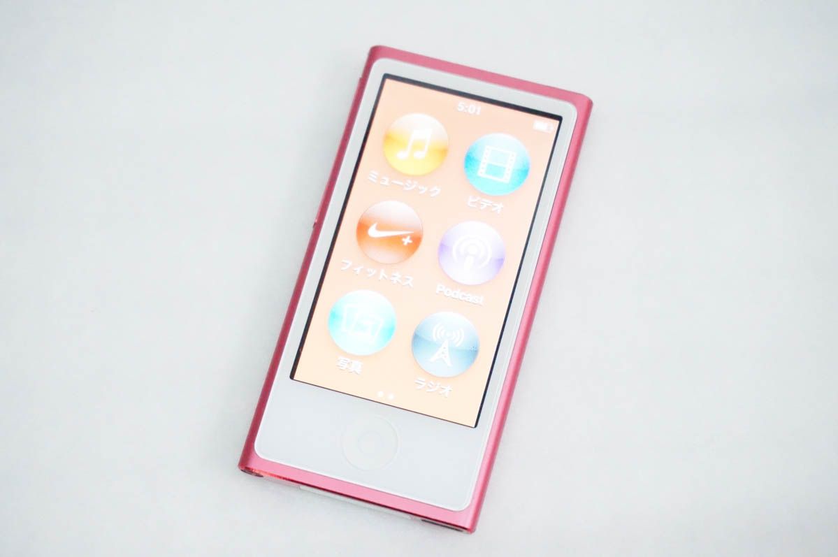 家電1【中古】Appleアップル 第7世代 iPod nano 16GB ピンク MD475J