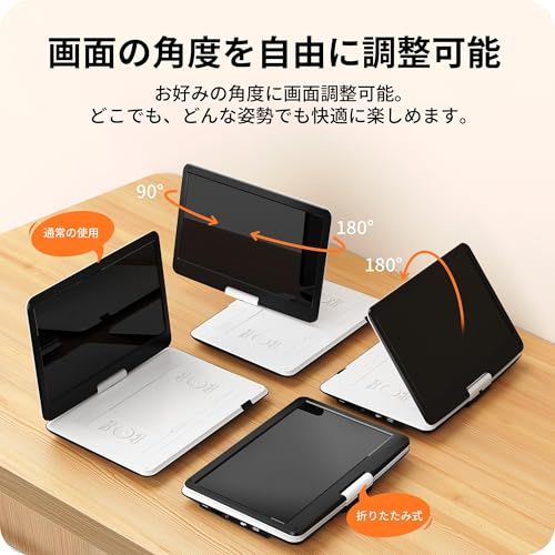新品】【新機種?15.6インチHD大画面】ポータブルDVDプレーヤー 17.9型