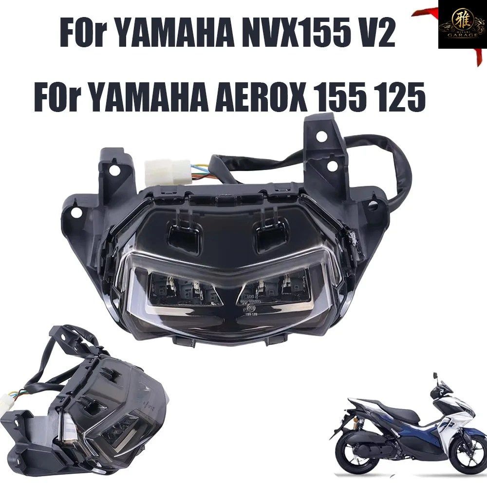 MOTORCYCLE INTEGRATED TAILLIGHT REAR BRAKETAIL LIGHT TURN SIGNALS LAMP INDICATOR YAMAHA NVX 155 AEROX 155 125 NVX155 V2