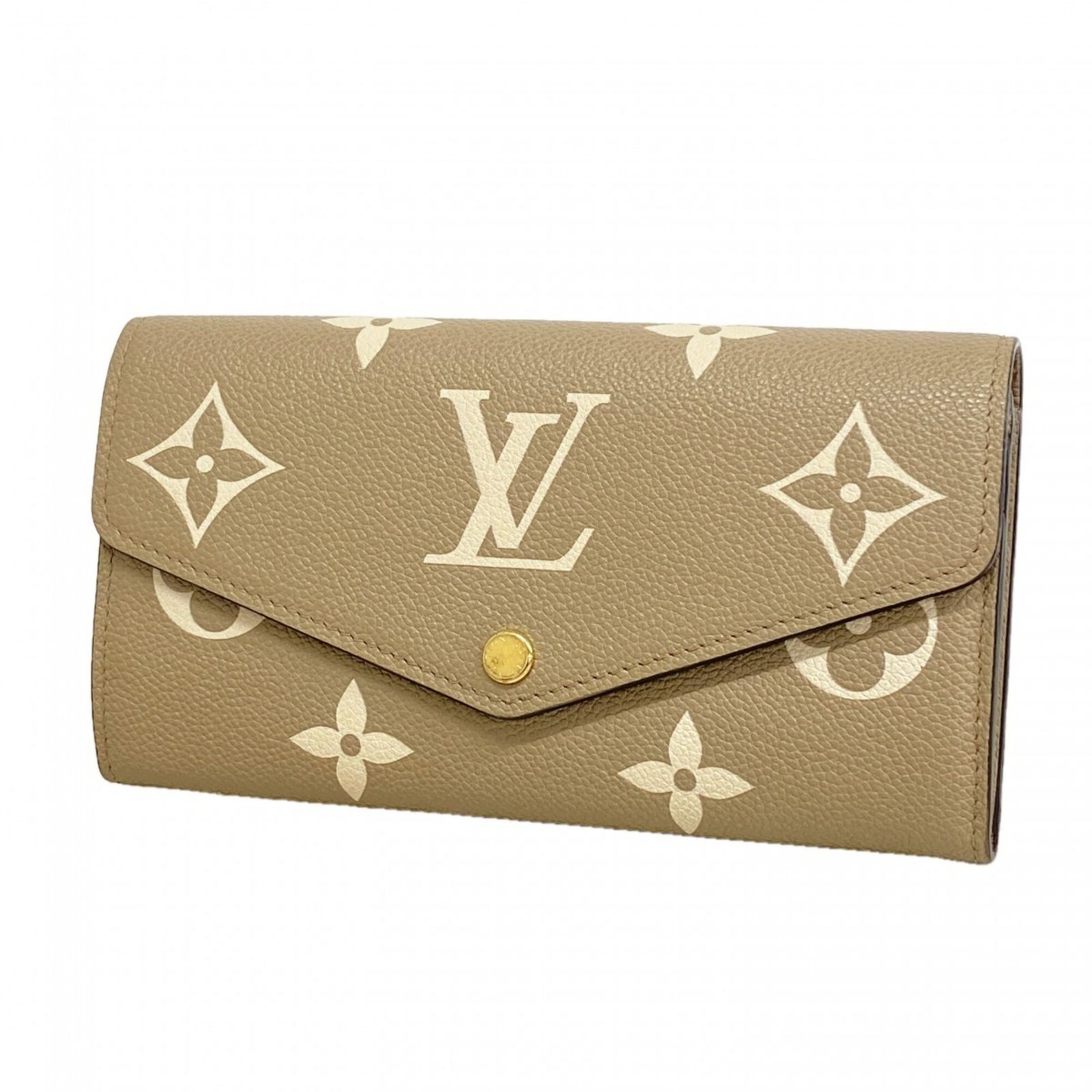 ルイ・ヴィトン(Louis Vuitton) ルイ・ヴィトン 長財布 モノグラム・アンプラント バイカラー ポルトフォイユサラNM M81049 トゥルトレール クレームレディース