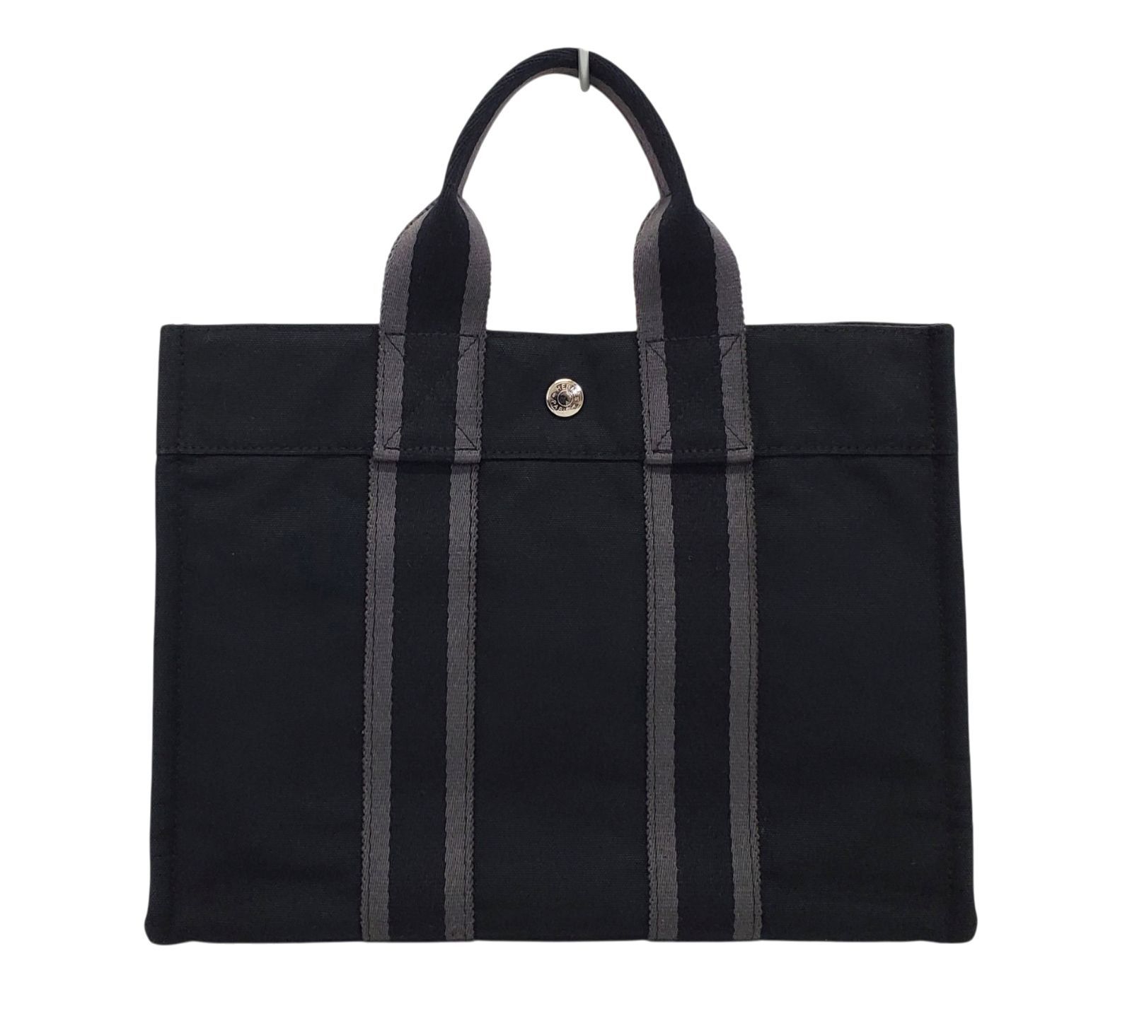 超美品【エルメス】フールトゥ トートPM◆ハンドバッグ ビジネスバッグ ブラック 黒◆D2981