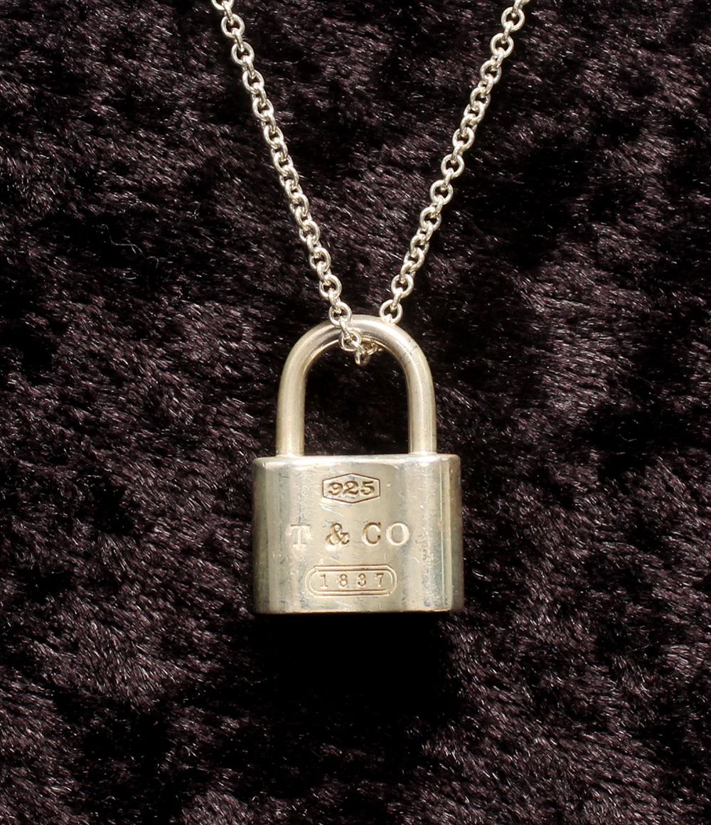 【付属有】Tiffany&Co. 1837パドロックネックレス SV925 ティファニー ネックレス SV925 1837 パドロック レディース Tiffany