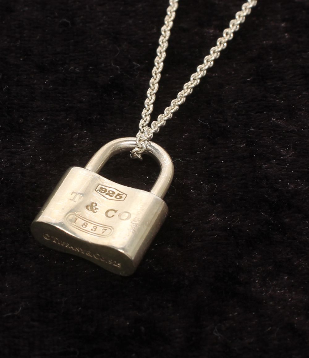 SV925 ネックレス ティファニー SV925 1837パドロックネックレス 【付属有】Tiffany&Co. 1837 Tiffany レディース パドロック アクセサリー
