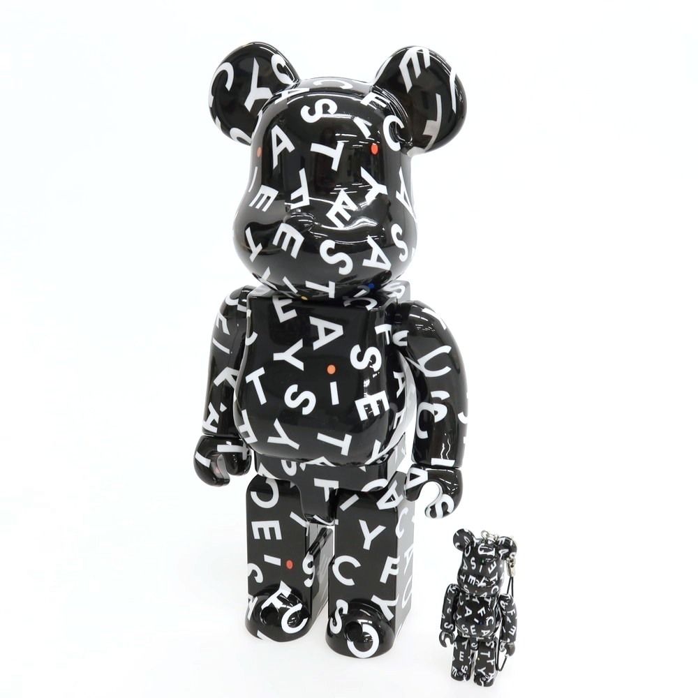【中古】ケースティファイ CASETiFY × BE@RBRICK 10周年記念 フィギュア ブラックxホワイト【サイズ400％ & 100%】【メンズ】