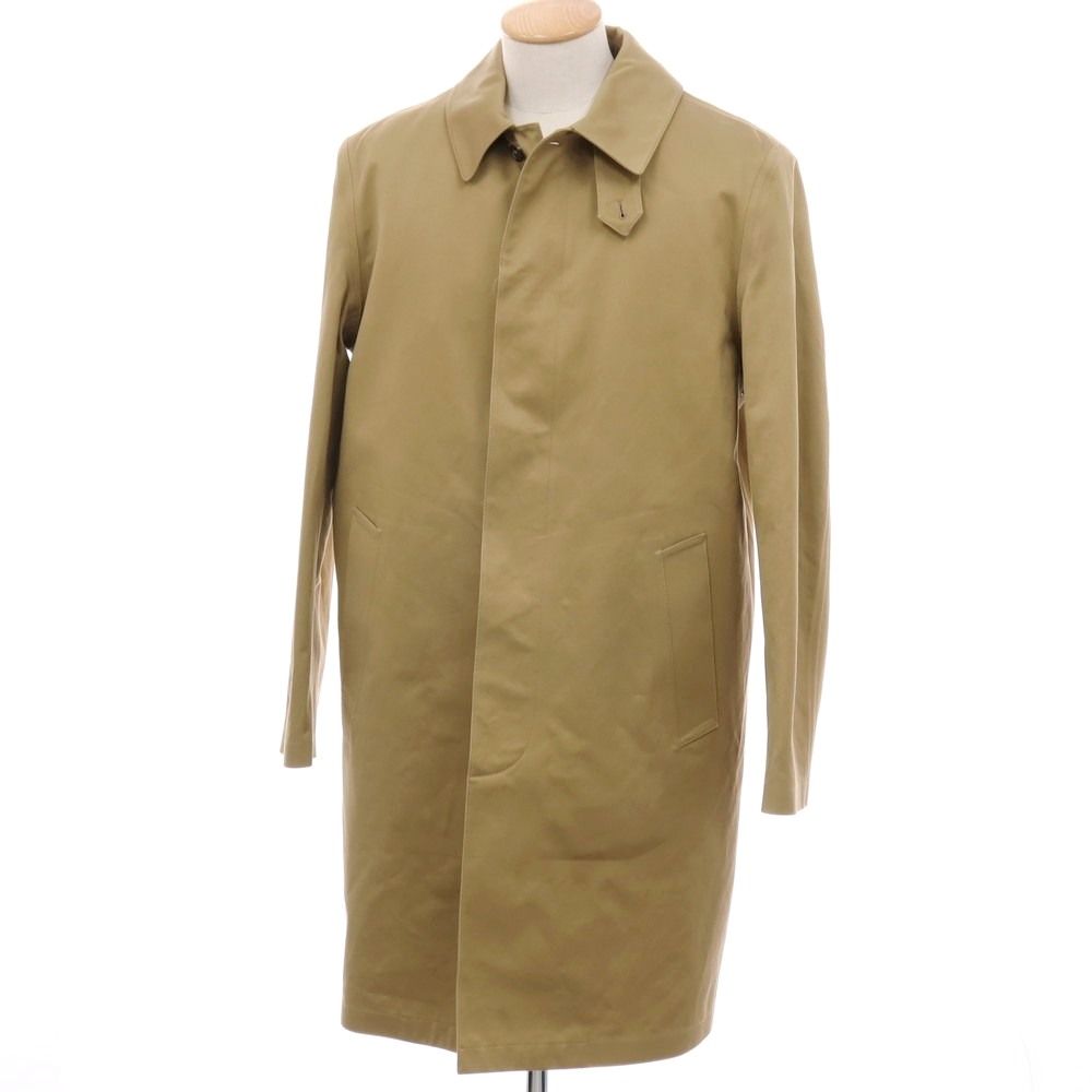 イヴ・サンローラン　ステンカラーコート ベージュ 中古】サンローラン SAINT LAURENT ツイルコットン ステンカラーコート