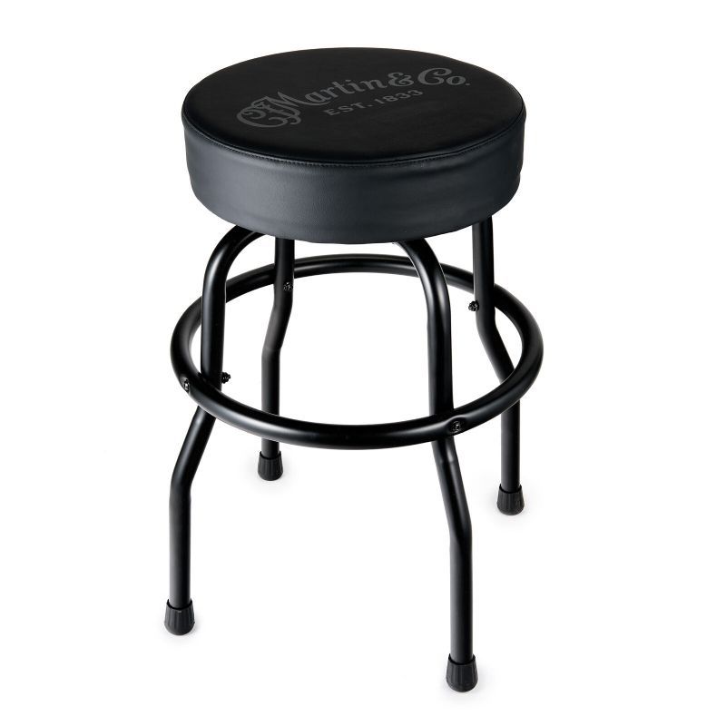 Martin 18N00455 Tone on Tone Black Barstool 24