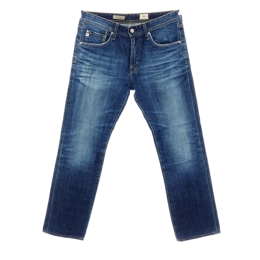 【中古】エージー アドリアーノゴールドシュミット AG Adriano Goldschmied コットンポリウレタン デニムパンツ ジーンズ ネイビー【サイズ32】【メンズ】