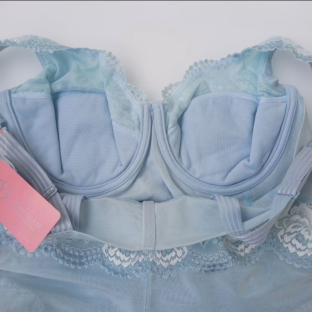 【新品】ダイアナ 補正下着 3点セット(水色) 3＊ダイアナ Newサマーコレクション ボディスーツワイヤー入り D95EL