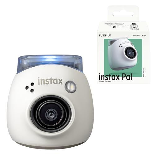 富士フイルム(FUJIFILM) 手のひらサイズカメラ チェキ INSTAX Pal ミルキーホワイト 広角レンズ マルチフォーマット INS PAL WHITEYZ 342eccda