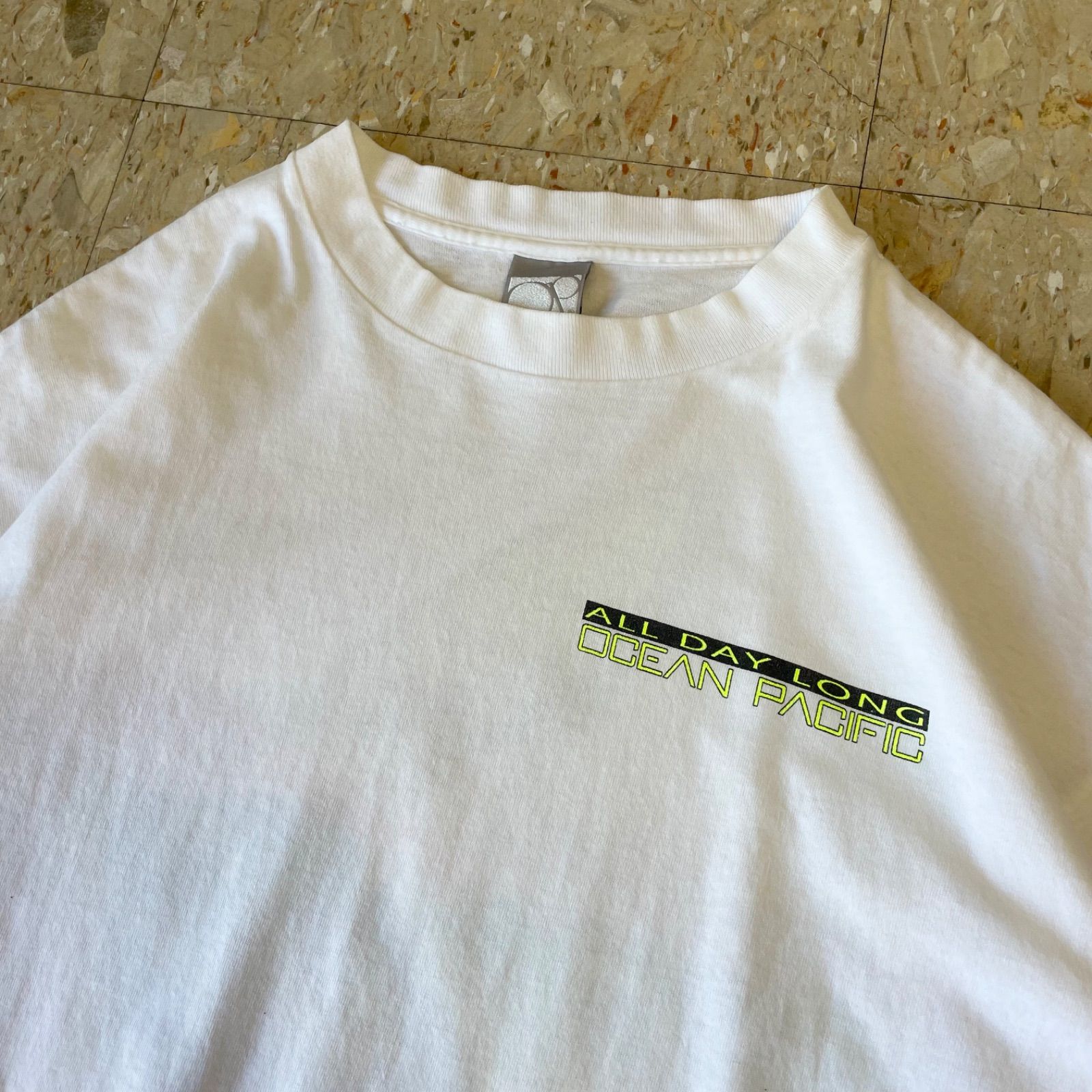 90s USA製 【Ocean Pacific】 OP オールドサーフ Tシャツ ホワイト