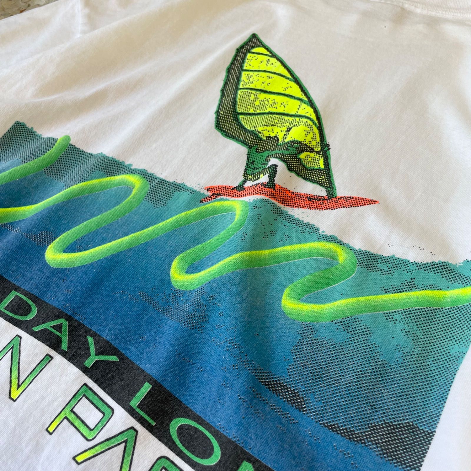 90s USA製 【Ocean Pacific】 OP オールドサーフ Tシャツ ホワイト