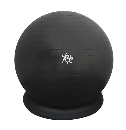 Re バランスボール 65cm 適正身長165?185cm 耐荷重300kg (固定リング ポンプ付) 体幹 エクササイス 椅子代わり 1年間商品保証ｍａ