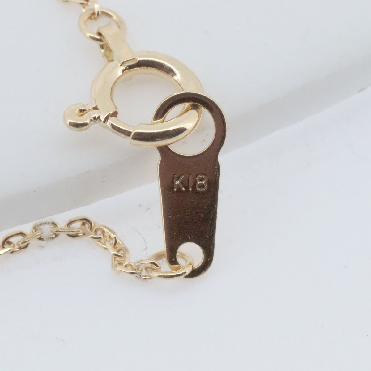 ヴァンドーム青山 イニシャルJ ダイヤモンド ネックレス k18YG(18金 
