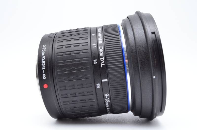 【極美品】OLYMPUS ZUIKO DIGITAL ED 9-18mm F4-5.6 超広角レンズ フォーサーズ 箱付 微細チリ程度