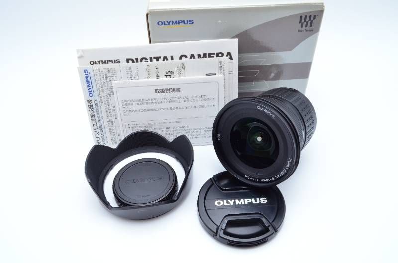 【極美品】OLYMPUS ZUIKO DIGITAL ED 9-18mm F4-5.6 超広角レンズ フォーサーズ 箱付 微細チリ程度