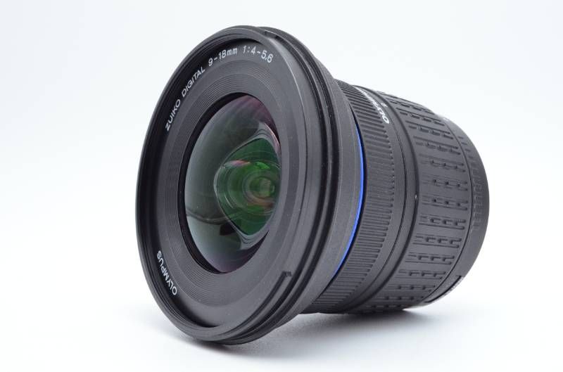【極美品】OLYMPUS ZUIKO DIGITAL ED 9-18mm F4-5.6 超広角レンズ フォーサーズ 箱付 微細チリ程度