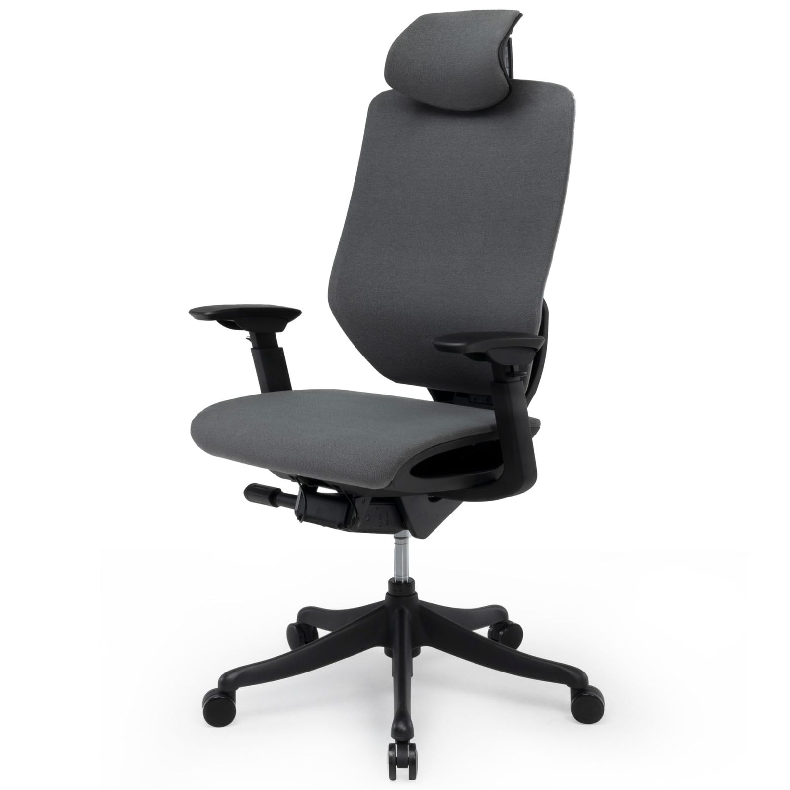 FLEXISPOT オフィスチェア デスクチェア BS12 多機能調節 ロッキング機能 3段階固定 奥行調整 ヘッドレスト付き 3Dアームレスト ランバーサポート付き メッシュ モールドウレタン 静音キャスター (グレー)