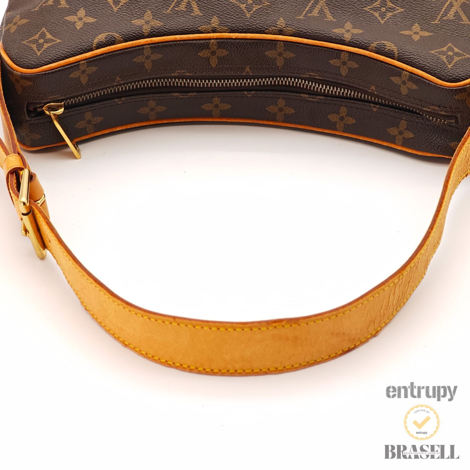 LOUIS VUITTON クロワッサン M51512 バッグ ハンドバッグ ブラウン レディース