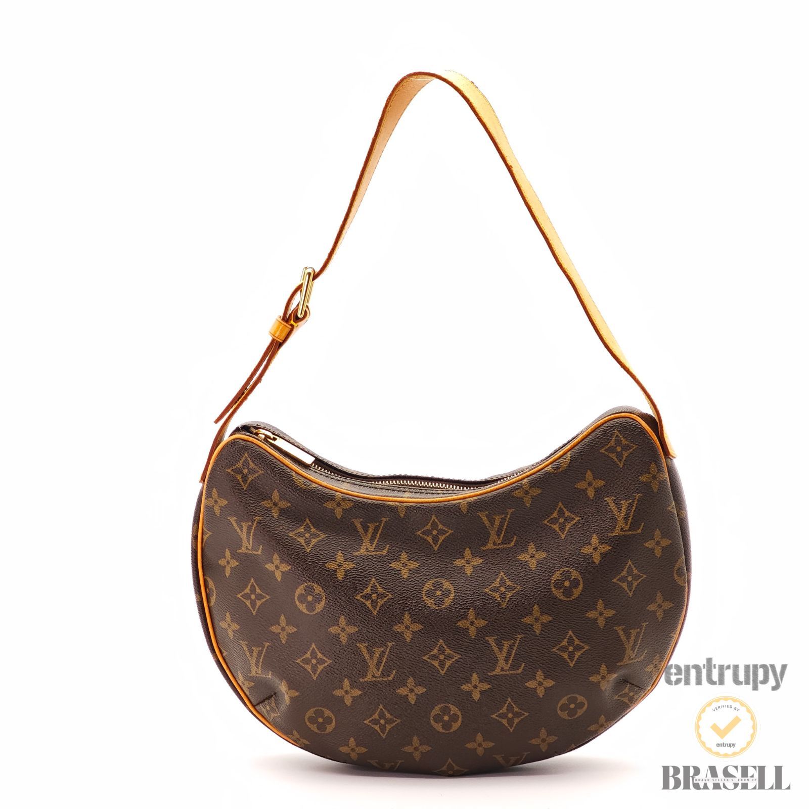 LOUIS VUITTON クロワッサン M51512 バッグ ハンドバッグ ブラウン レディース