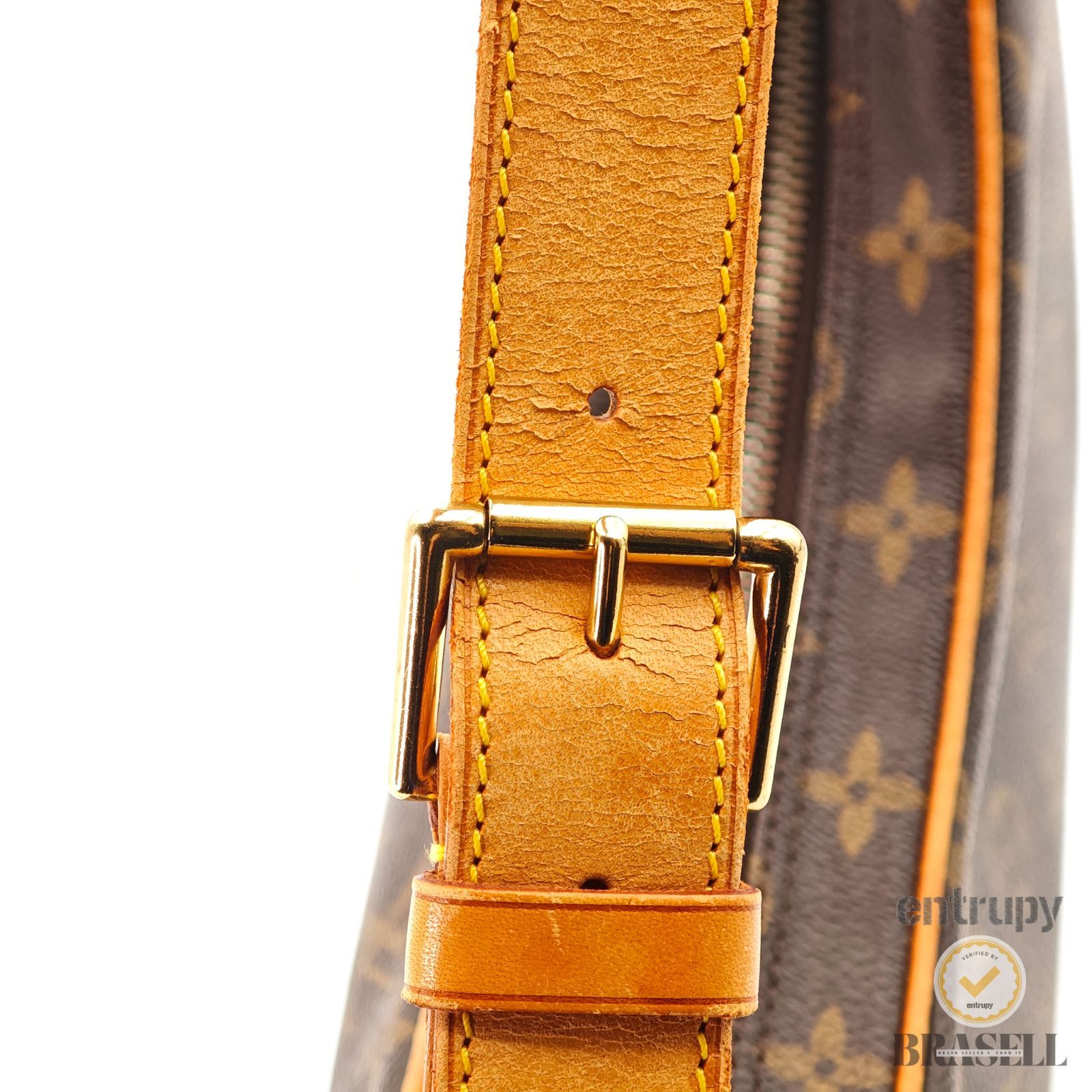 LOUIS VUITTON クロワッサン M51512 バッグ ハンドバッグ ブラウン レディース