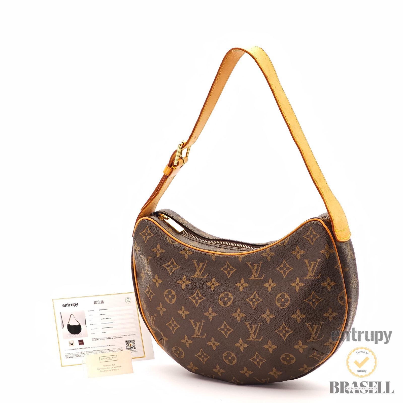 LOUIS VUITTON クロワッサン M51512 バッグ ハンドバッグ ブラウン レディース