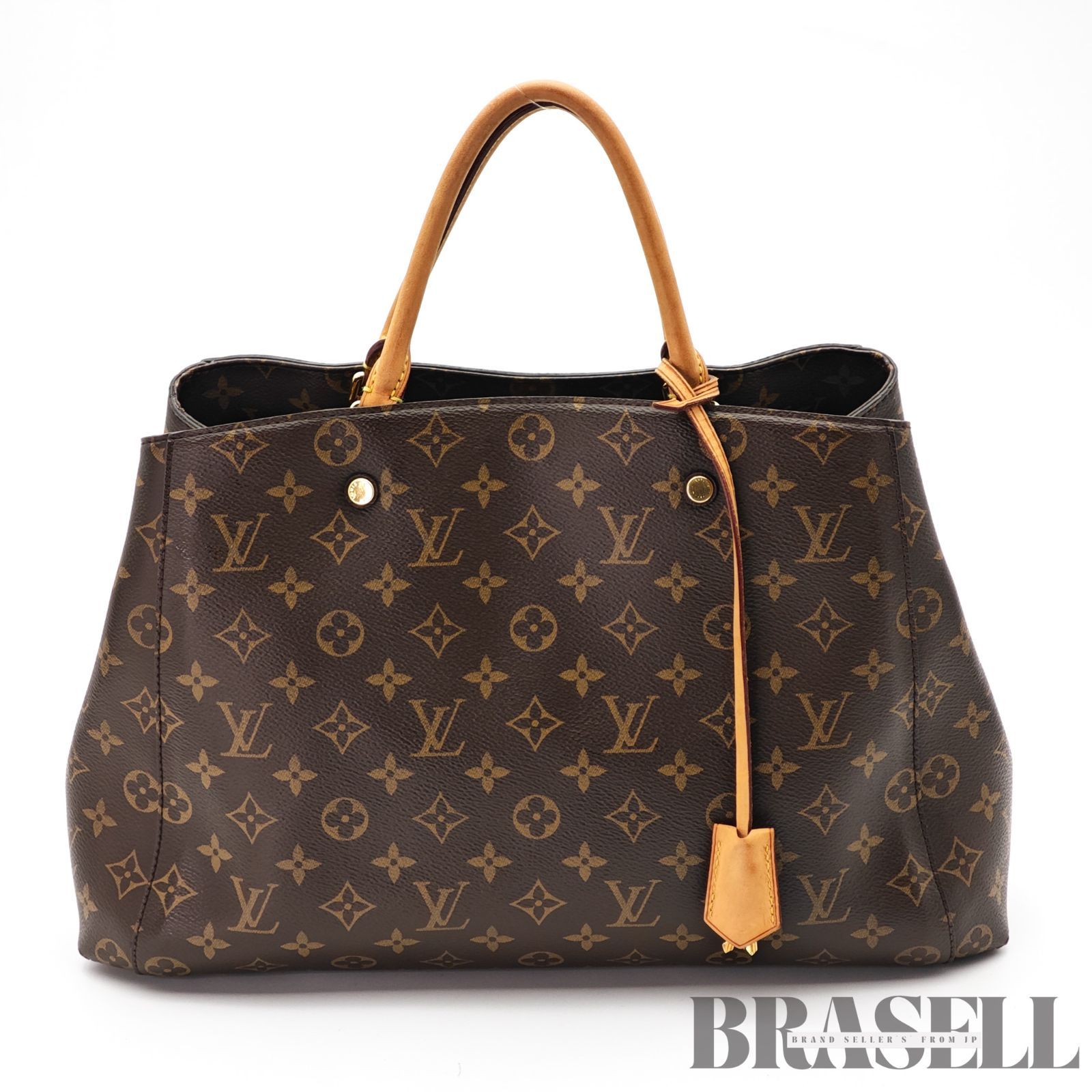LOUIS VUITTON モンテーニュGM M41067 バッグ 2way ハンドバッグ ショルダーバッグ ブラウン レディース 鍵 ショルダーストラップ LOUIS VUITTON モンテーニュGM M41067 バッグ 2way ハンドバッグ ショルダーバッグ ブラウン レディース 鍵 ショルダーストラップ