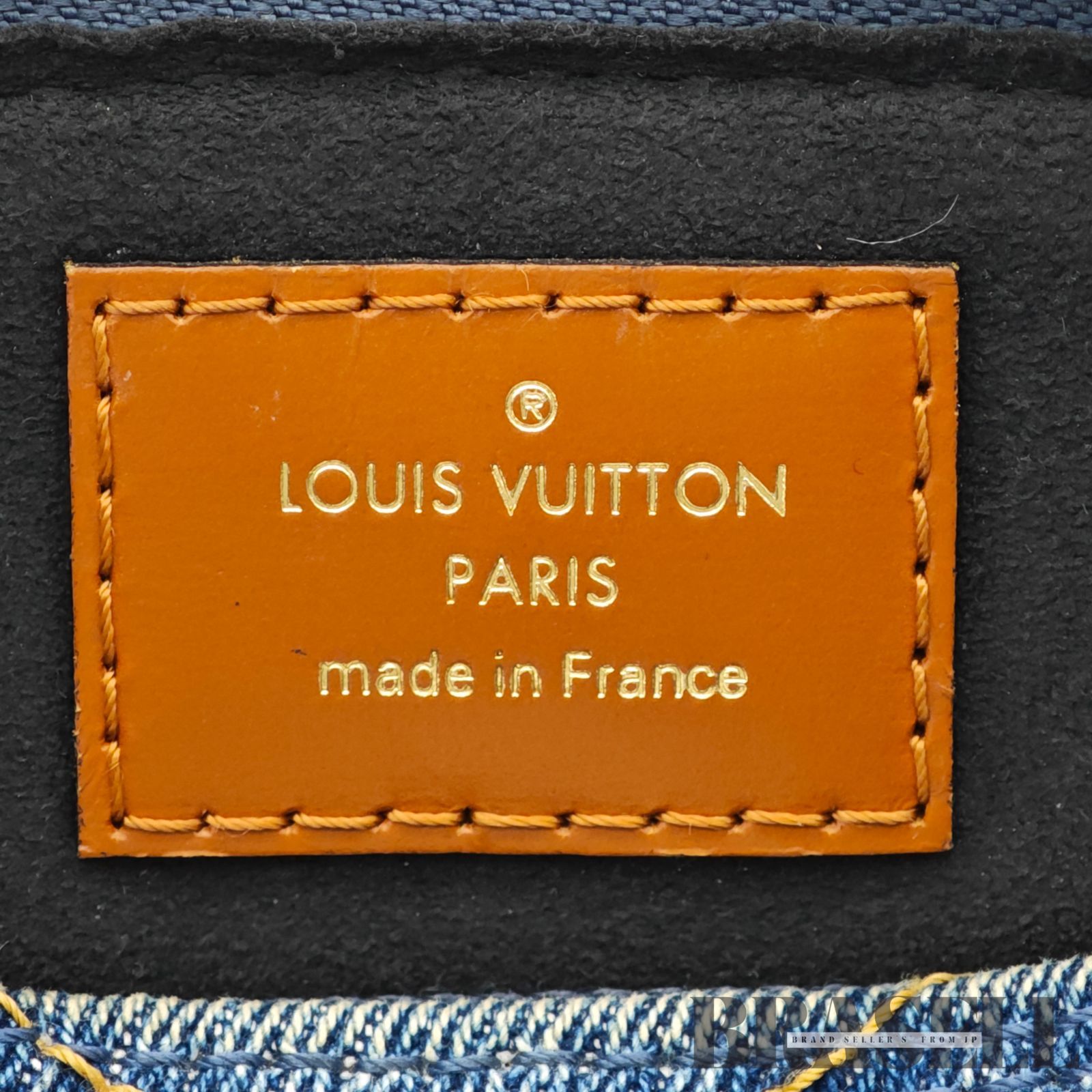 LOUIS VUITTON アルマBB デニム M55048 バッグ ハンドバッグ ブルー レディース ショルダーストラップ パドロック 鍵