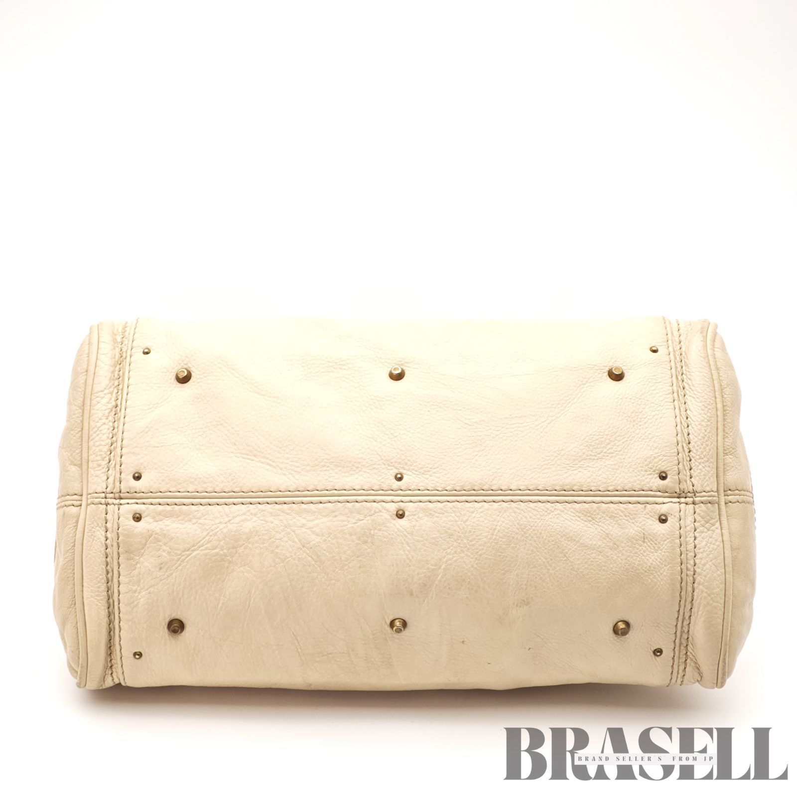 Chloe クロエ パディントン 7ESA02-7E422 バッグ ハンドバッグ 横長 筒 ミニバッグ付き アイボリー レディース パドロック 鍵 保存袋