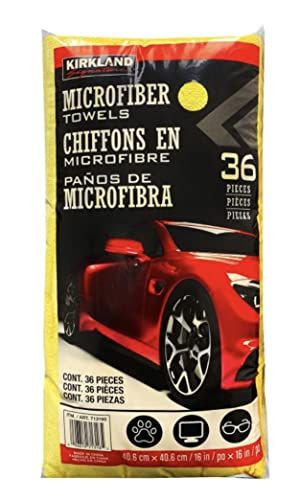 Kirkland カークランド　マイクロファイバー　タオル（40cmx40cm） 36枚入　イエローAR 74ff9d60