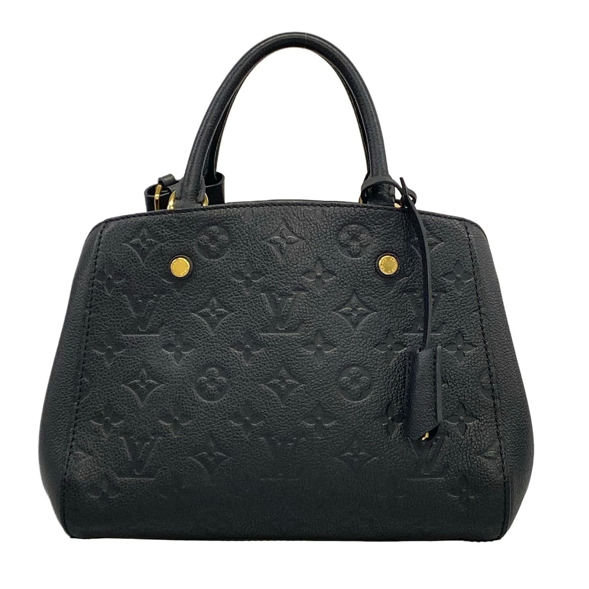 LOUIS VUITTON(ルイヴィトン) ハンドバッグ モノグラム・アンプラント モンテーニュBB M41053 ノワール レザー