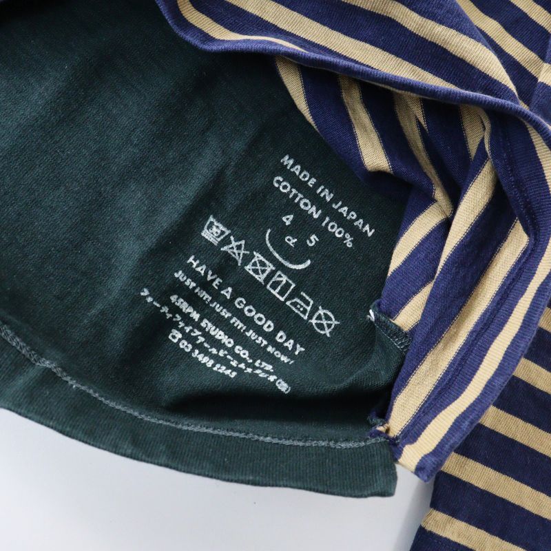 フォーティファイブアール 45R バスクボーダーの908Tシャツ 2