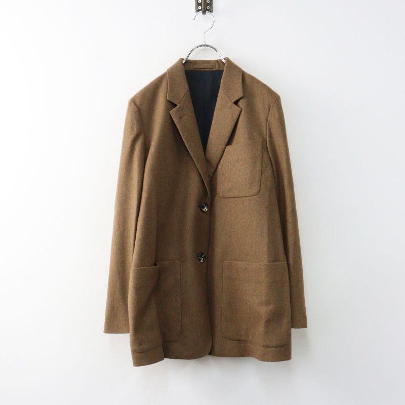 マーガレットハウエル MARGARET HOWELL フォックスブラザーズ FOX BROTHERS FLANNEL ジャケット 1＼ブラウン ウール【2400014981841】
