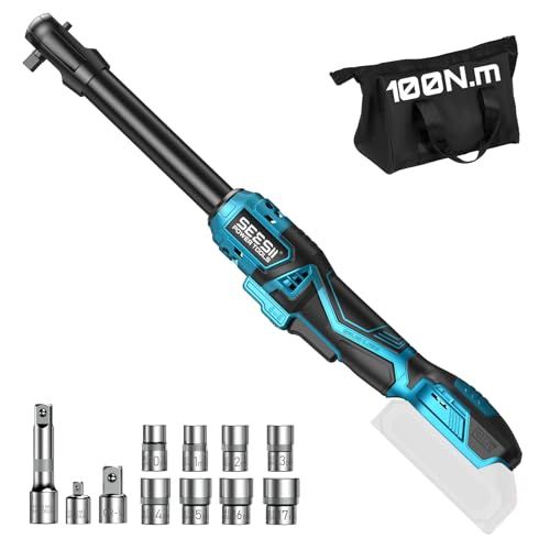 ☆新品☆SEESII 電動ラチェットレンチ 延長型 ラチェットレンチ 充電式 コードレス 100N?m ブラシレスモーター 正逆転切替 無段変速 3/8 ☆新品☆SEESII 電動ラチェットレンチ 延長型 ラチェットレンチ 充電式 コードレス 100N?m ブラシレスモーター 正逆転切替 無段変速 3/8