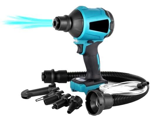 ☆新品☆プロ用 電動エアダスター マキタ 18V バッテリー 互換 日本語取扱説明書 兼 保証書付き 多彩なアタッチメント付属【土木施行管理技師 監修】 ※バッテリー、充電器別売り 7e4605b5