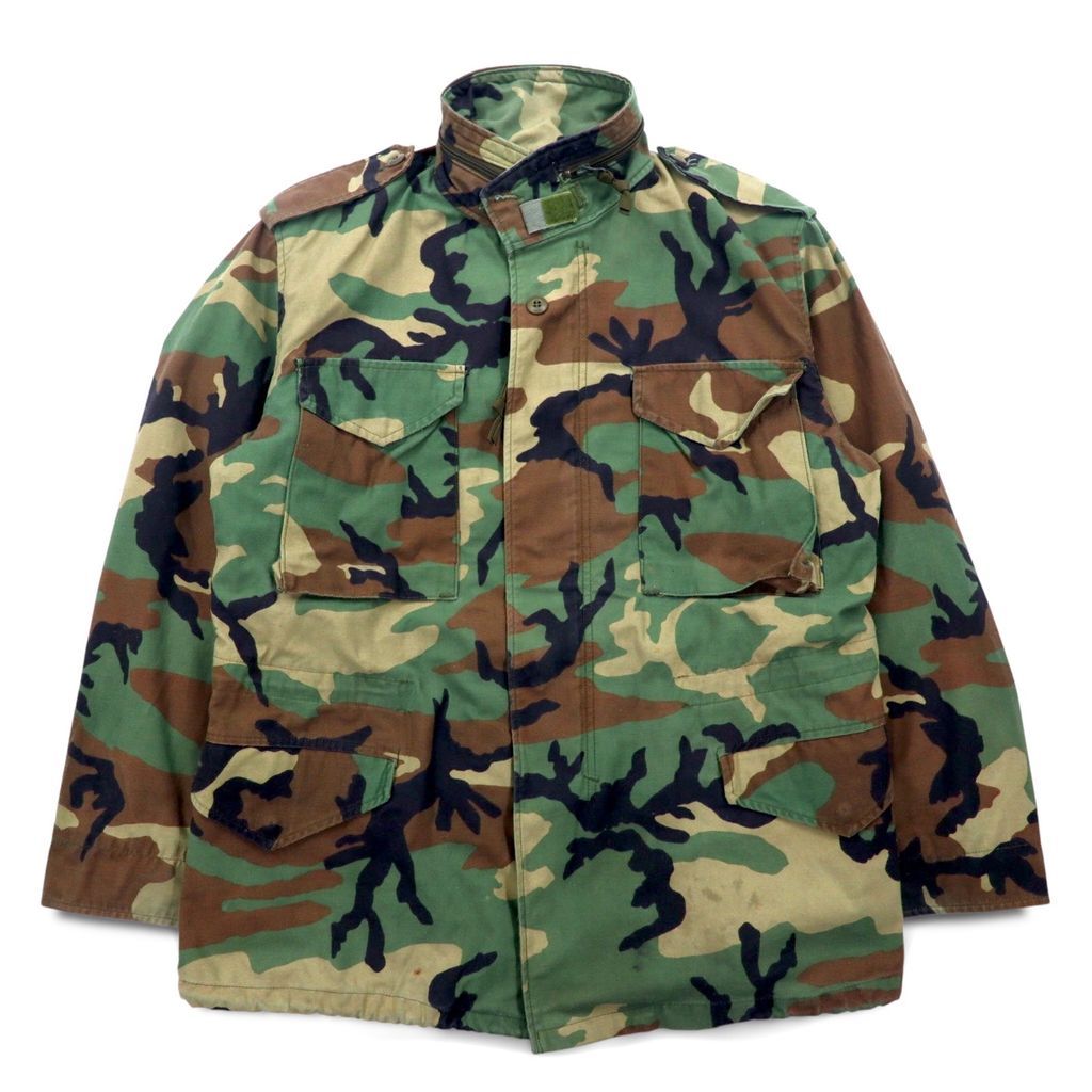 US ARMY 米軍 90年代 M-65 フィールドジャケット M カーキ カモフラ 