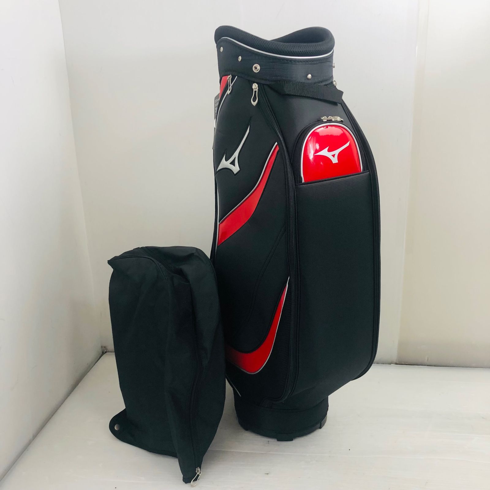 未使用品 MIZUNO ミズノ ブラック×レッド 9.5型 約2.9kg 47インチ対応 
