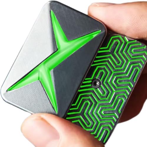 フィジェットトイ メタル マグネット式 プッシュカード【2026 新登場UP】ハンドスピナー EDC ストレス解消 暇つぶし ガジェット デスク / ポケット携帯用 贈り物 クリスマス 誕生日 新年(ナイトグロー)YZ 92c0be5f
