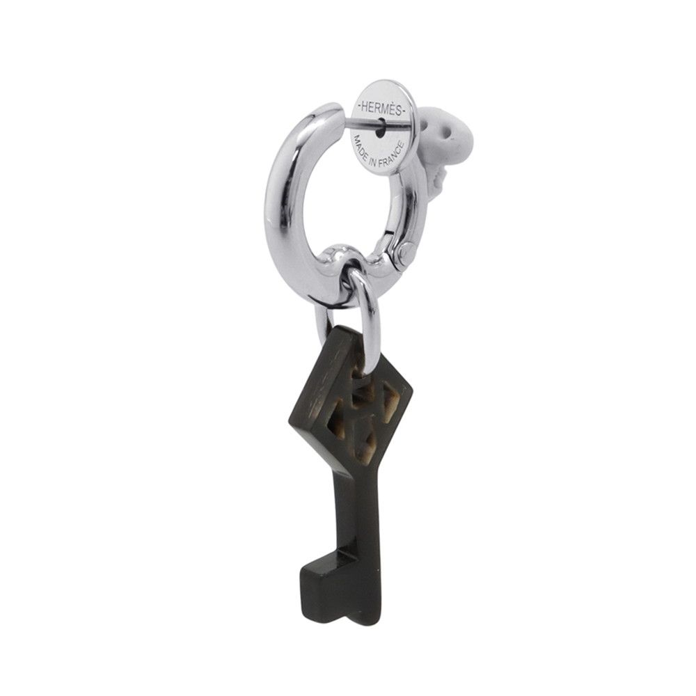 エルメス ピアス Cle H シング バッファローホーン HERMES アクセサリー 片耳