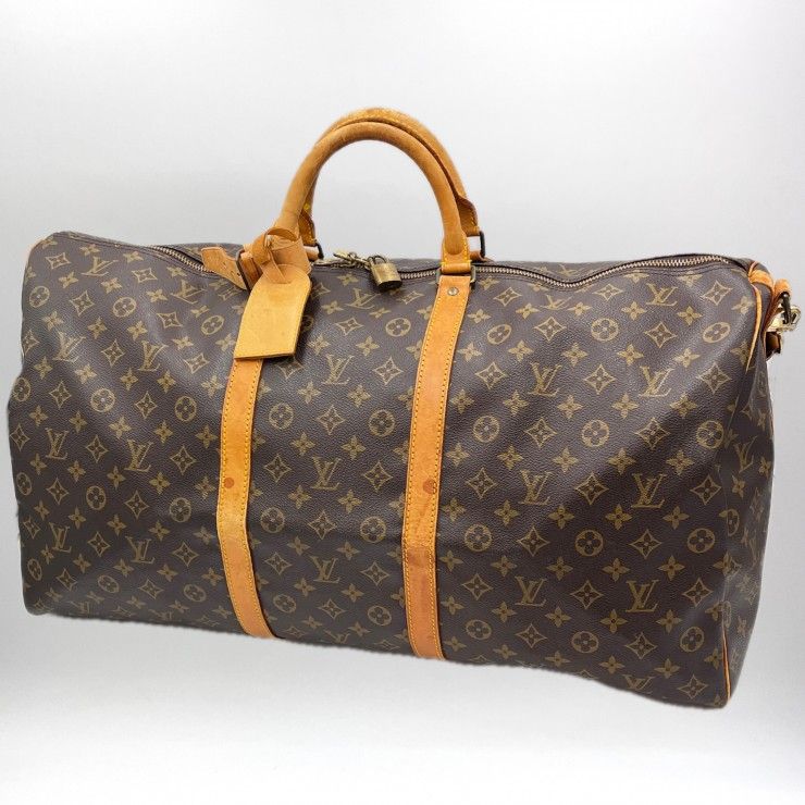 LOUIS VUITTON（ルイヴィトン）キーポル60 モノグラム ヴィンテージ ボストンバッグ 2WAY ショルダーバッグ ブラウン 旅行鞄 M41422【中古】
