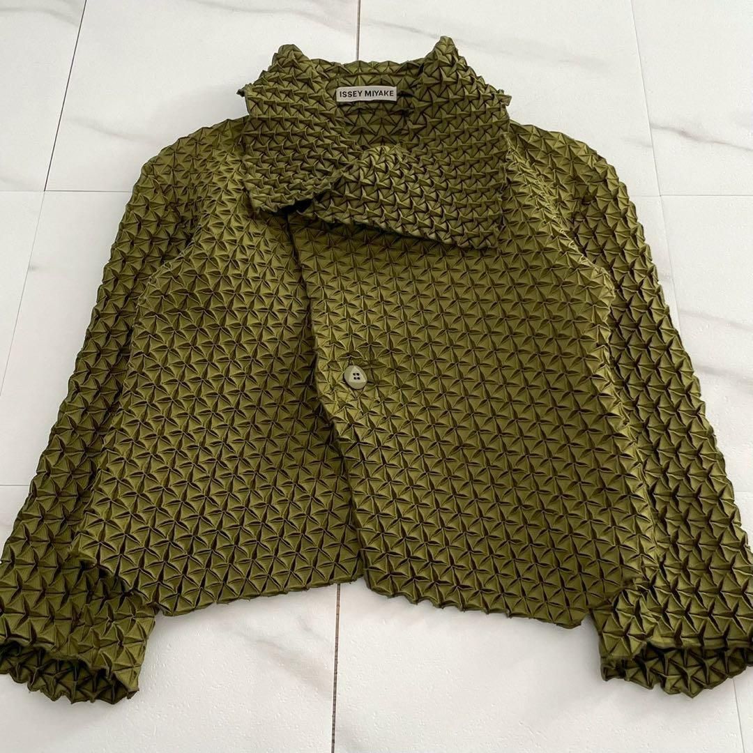 16SS ISSEY MIYAKE Jacket 3D steam Green