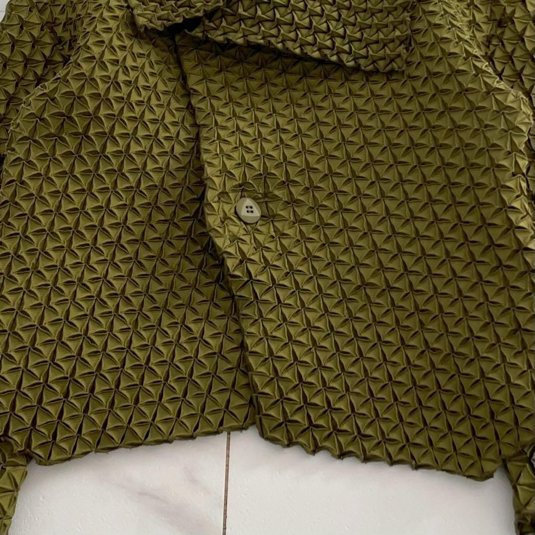 16SS ISSEY MIYAKE Jacket 3D steam Green - メルカリ