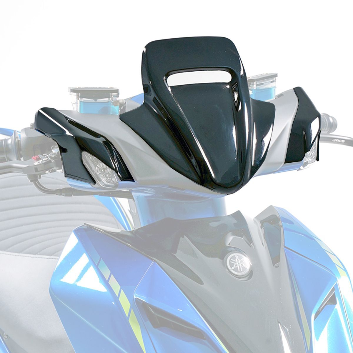 DOG HOUSE 7型シグナスX CYGNUS X XR ショートスクリーン フロントウインカーカバーセット グロスブラック
