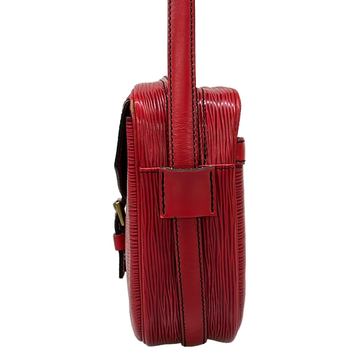 Louis Vuitton レザー ショルダーバッグ レッド LOUIS VUITTON(ルイヴィトン) ショルダーバッグ エピ ジュヌフィーユ