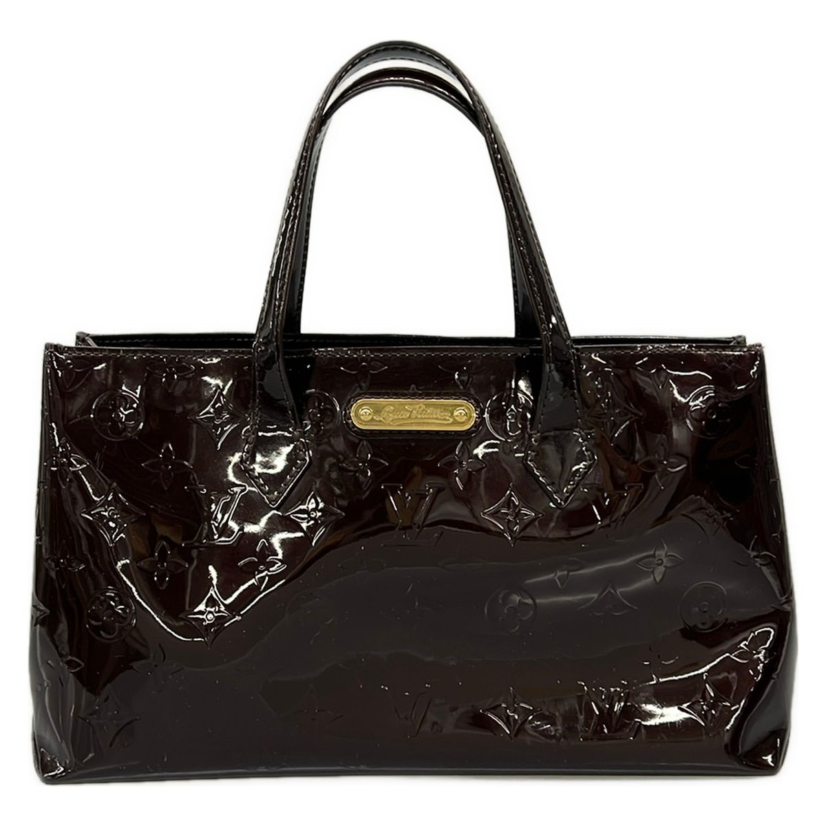 LOUIS VUITTON(ルイヴィトン) トートバッグ モノグラムヴェルニ ウィルシャーPM M91644 ルージュフォーヴィスト レザー